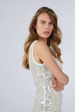 SEQUINED DRESS WHITE