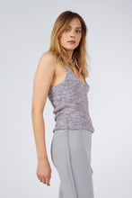 FRINGED KNITWEAR PANTS GRAY