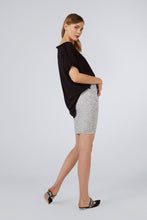 FRINGED BOAT NECK KNITWEAR TOP BLACK