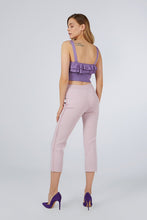 FRINGED KNITWEAR PANTS PINK
