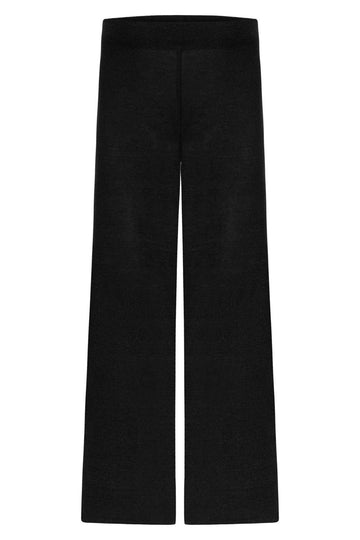 GLITTERED PANTS WITH SLIDS ON BOTH SIDES BLACK