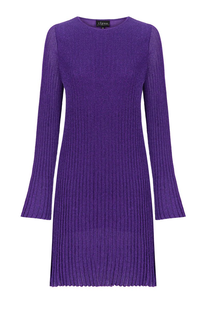 LUREX PLEADED DRESS