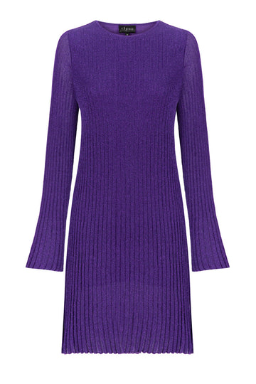 LUREX PLEADED DRESS