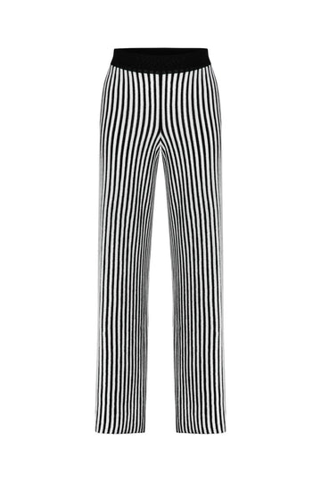 BLACK&WHITE LUREX PANTS