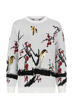 SEQUINED PULLOVER WITH BIRD