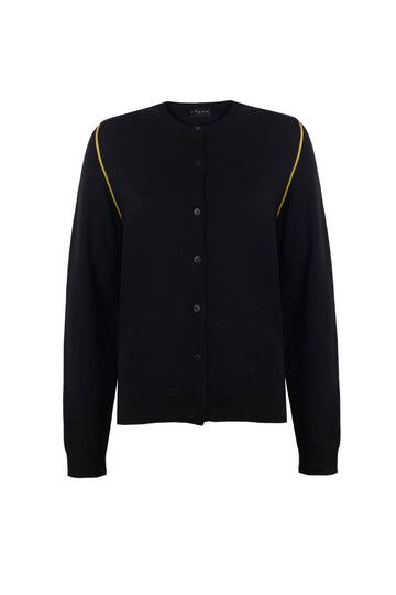 KNITWEAR CARDIGAN WITH COLOUR DETAIL