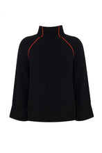 HIGH NECK CASHMERE SWEATER BLACK
