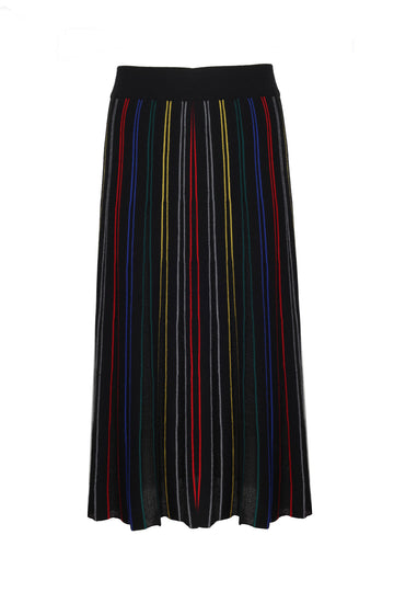 PLEADED SKIRT WITH COLOURS