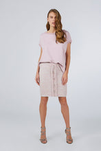 FRINGED BOAT NECK KNITWEAR TOP PINK