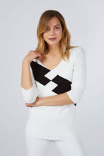 KNITWEAR SWEATER WITH CROSS DETAIL IN THE FRONT