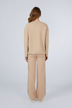 EMBROIDED SWEATER BOTTOM BEIGE