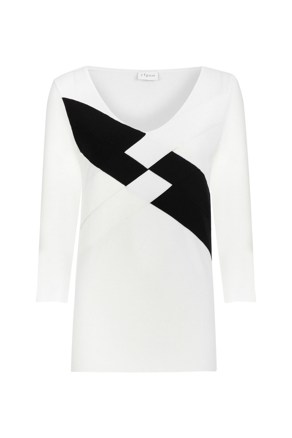 KNITWEAR SWEATER WITH CROSS DETAIL IN THE FRONT