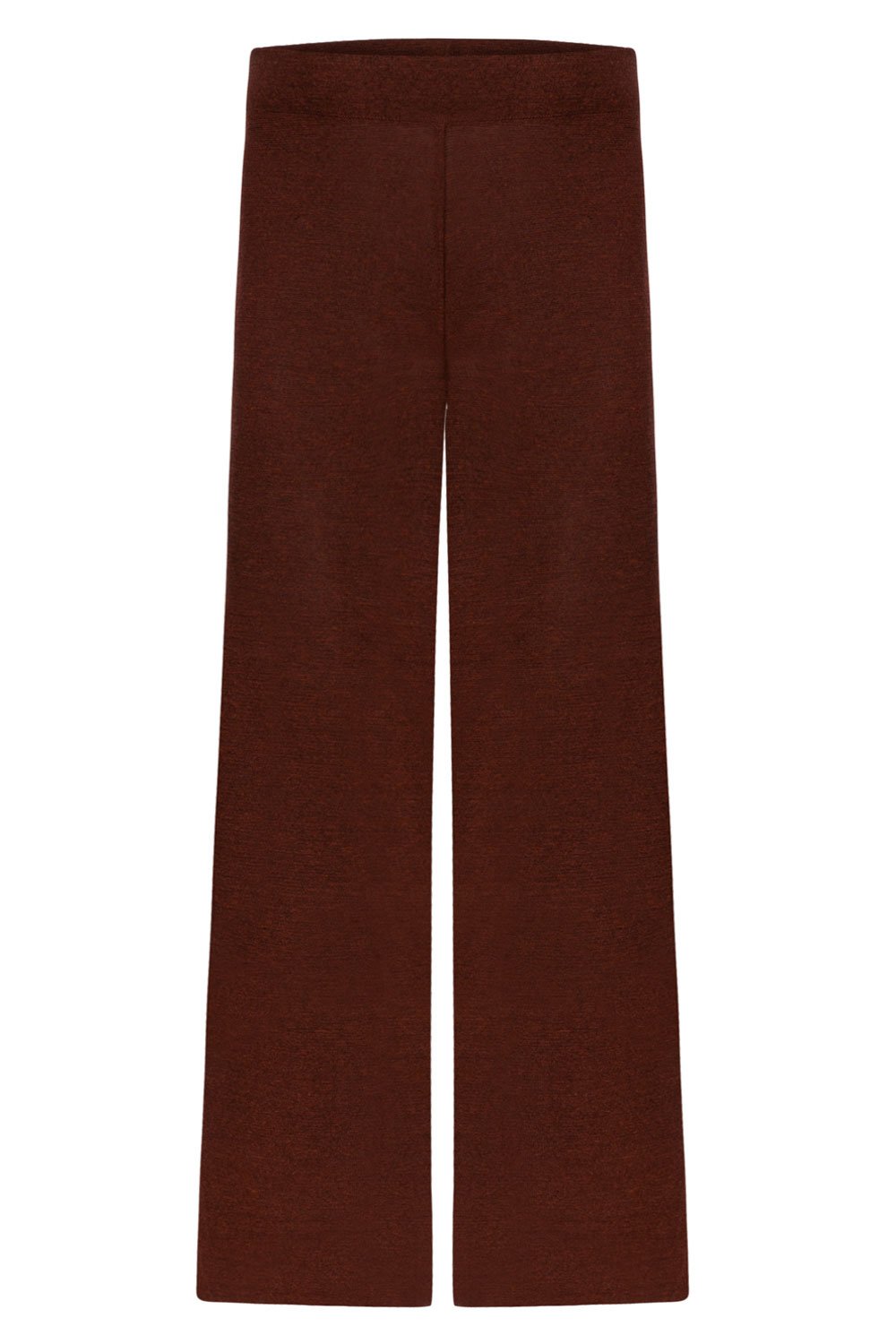 GLITTERED PANTS WITH SLIDS ON BOTH SIDES BRONZE