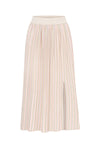 TRICOLOR LUREX MIDI SKIRT WITH A SLID PINK WHITE SILVER
