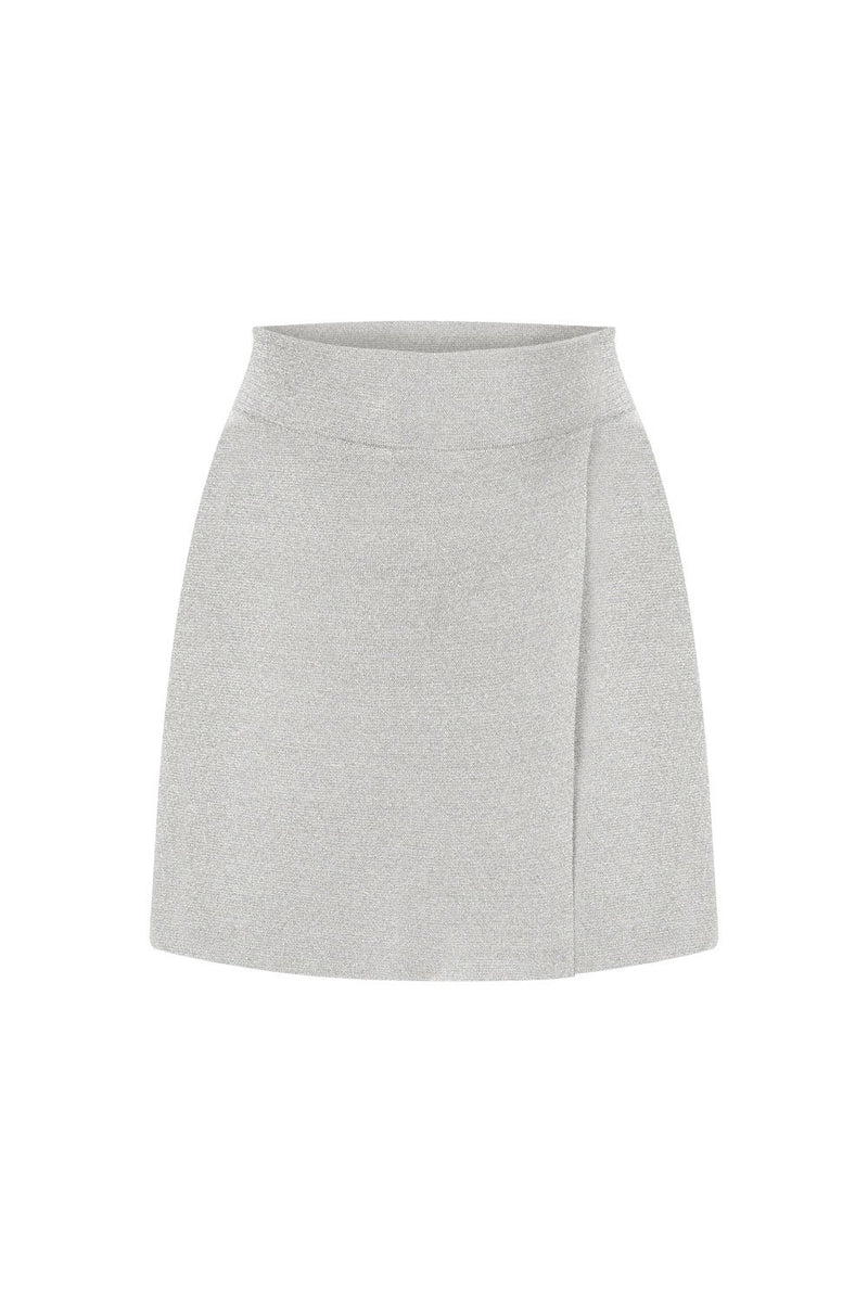 GLITTERED MINI SHORT SILVER – Elgoo COLLECTION