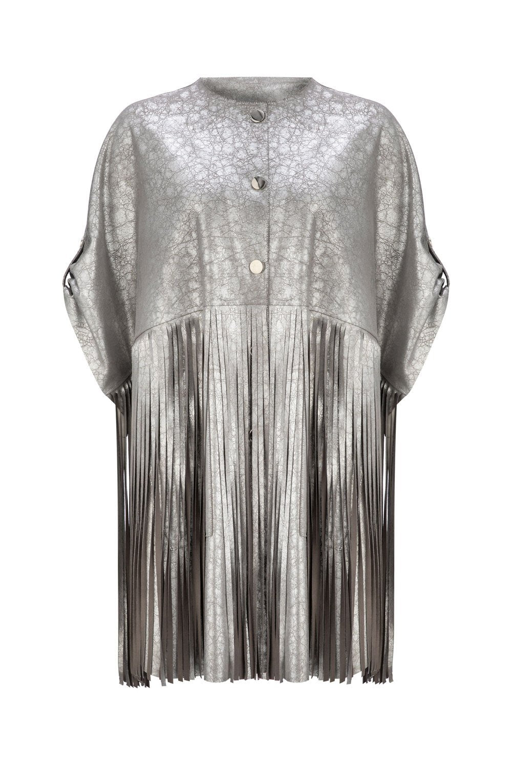 FRINGED SUEDE PONCHOS