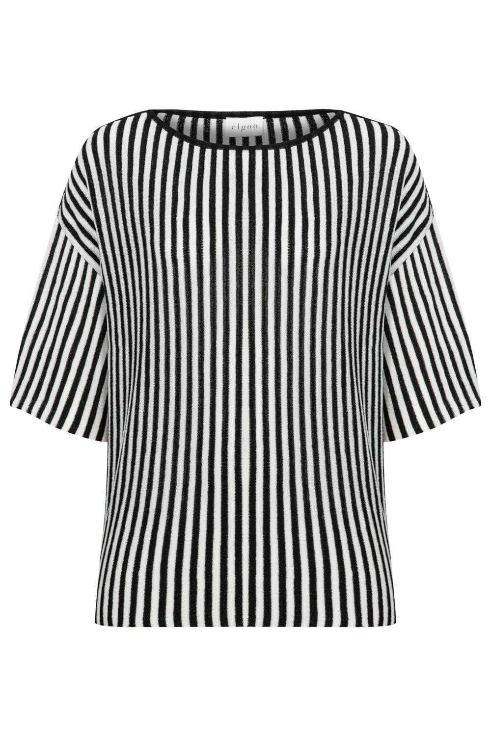 BLACK&WHITE LUREX SWEATER