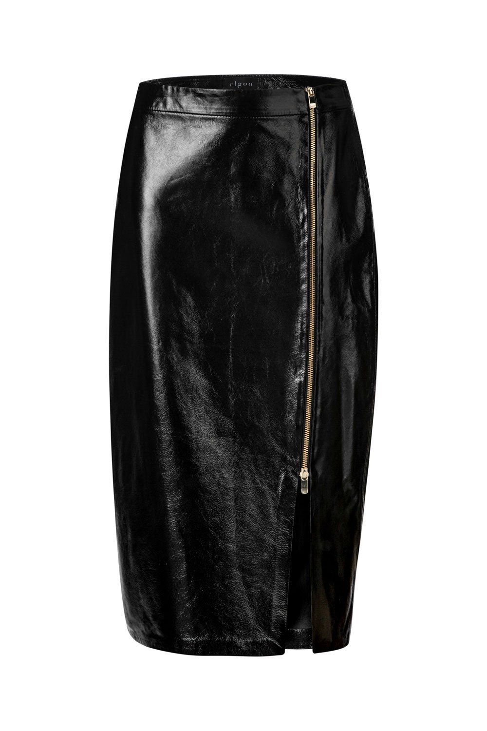 PATENT LEATHER SKIRT