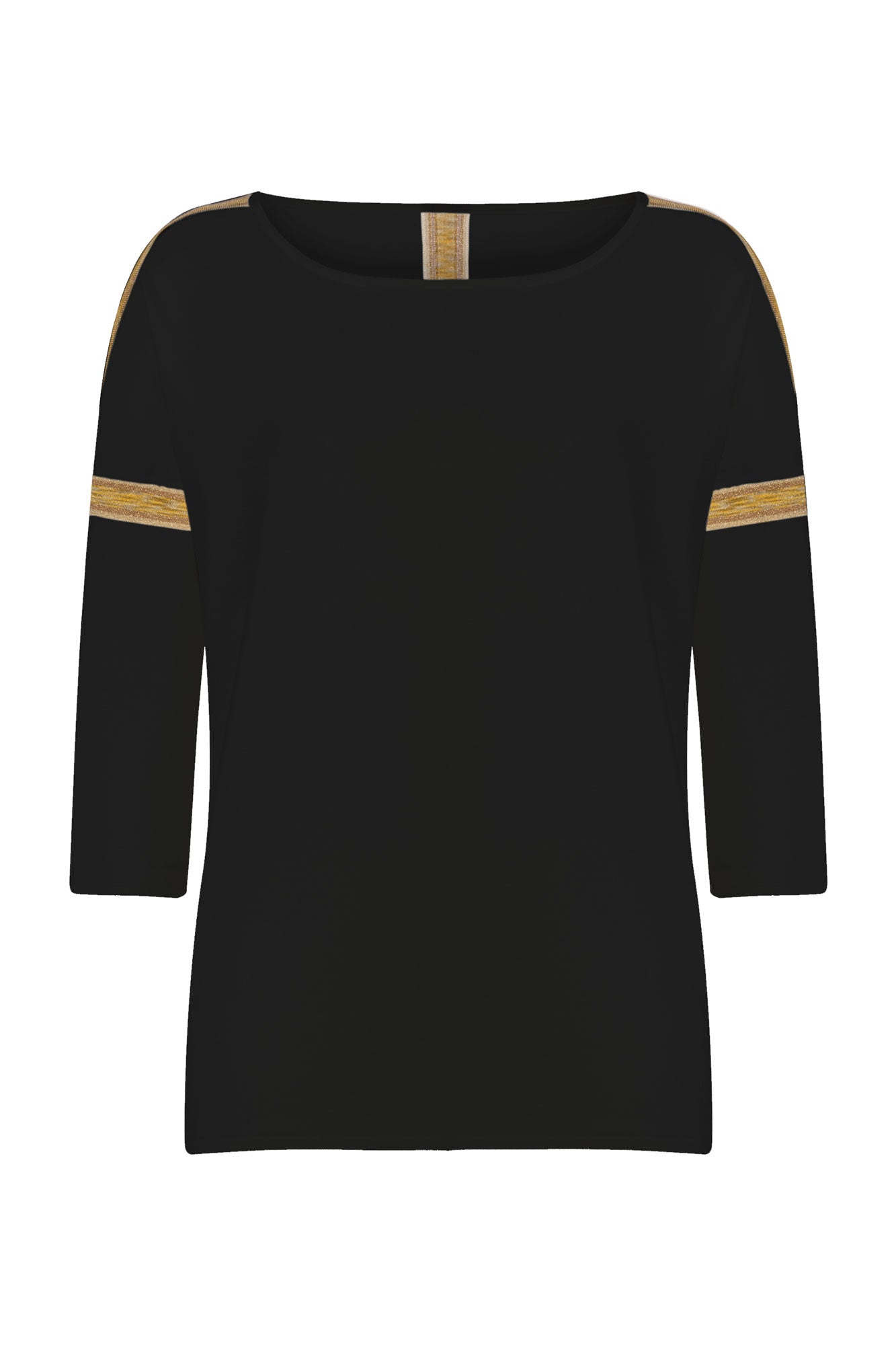 BICYCLE NECK INTARSIA KNITWEAR SWEATER BLACK