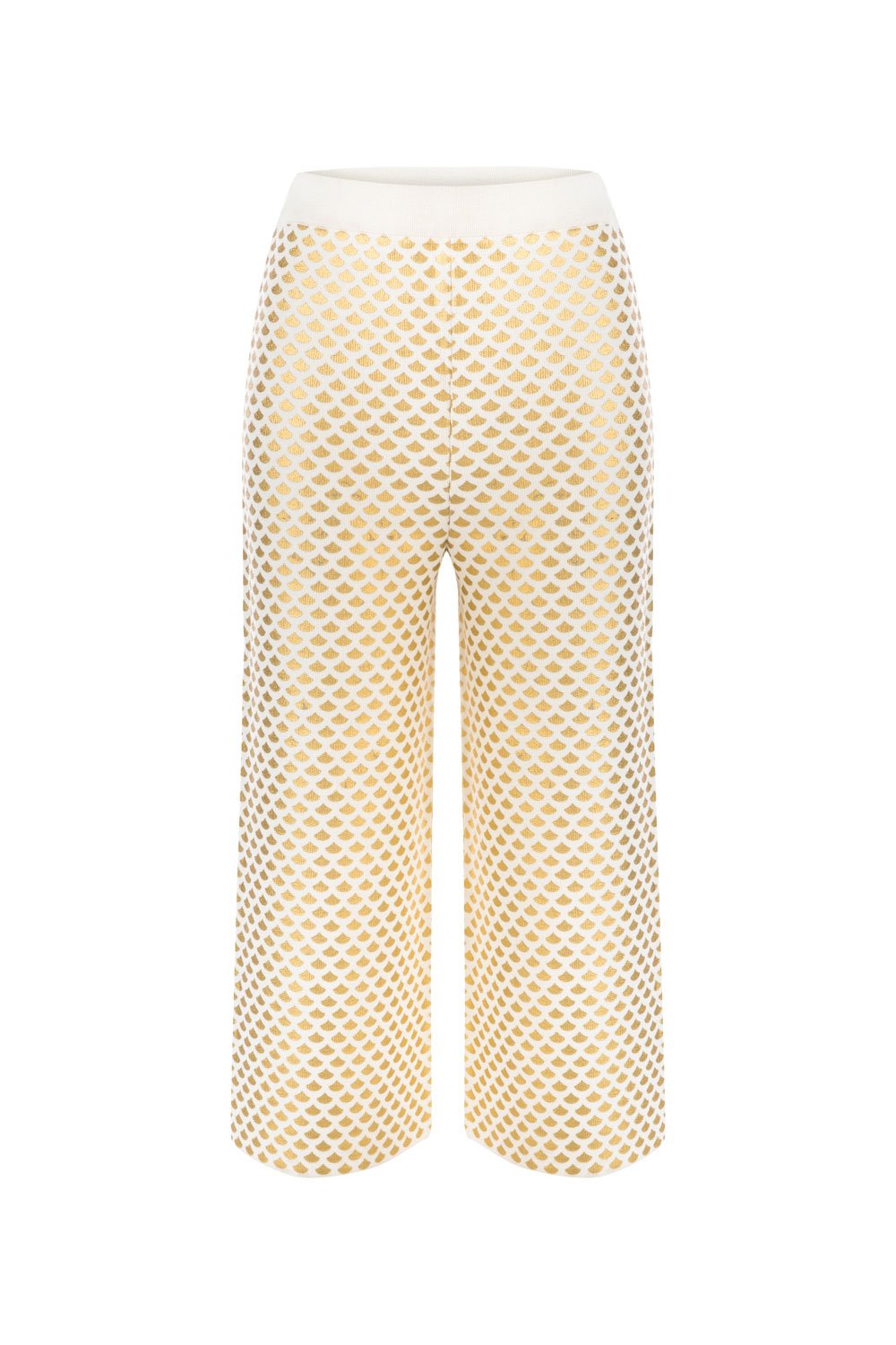 FOIL PRINTED CROP PANTS