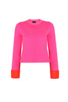 NEON TWO COLOR KNITWEAR SWEATER