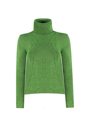 NEON TURTLE NECK KNITWEAR SWEATER