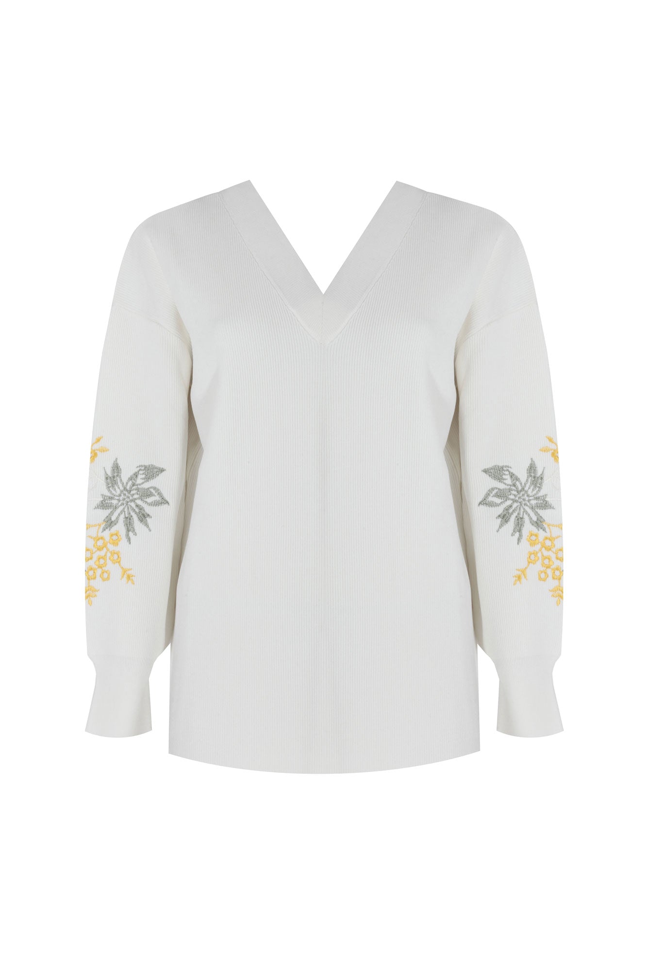 SWEATER WITH FLOWER FIGURE